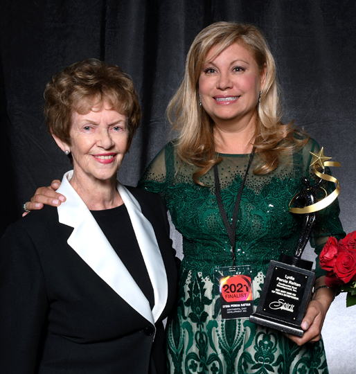 Lydia Percia Rattan, Continental East Development, Inc. - Murrieta Mary Anne Fox Top Female Entrepreneur Award, pictured with MaryAnne Fox of Fox Transportation. Lydia Percia Rattan, Continental East Development, Inc. - Murrieta Mary Anne Fox Top Female Entrepreneur Award, pictured with MaryAnne Fox of Fox Transportation.