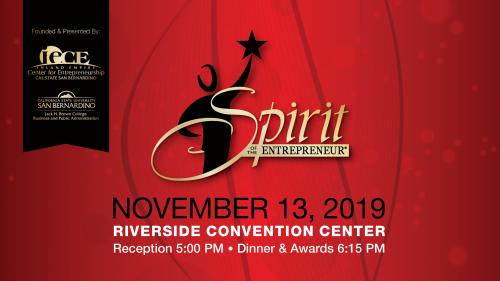FINALISTS ANNOUNCED FOR THE 2019 SPIRIT OF THE ENTREPRENEUR AWARDS! Image.